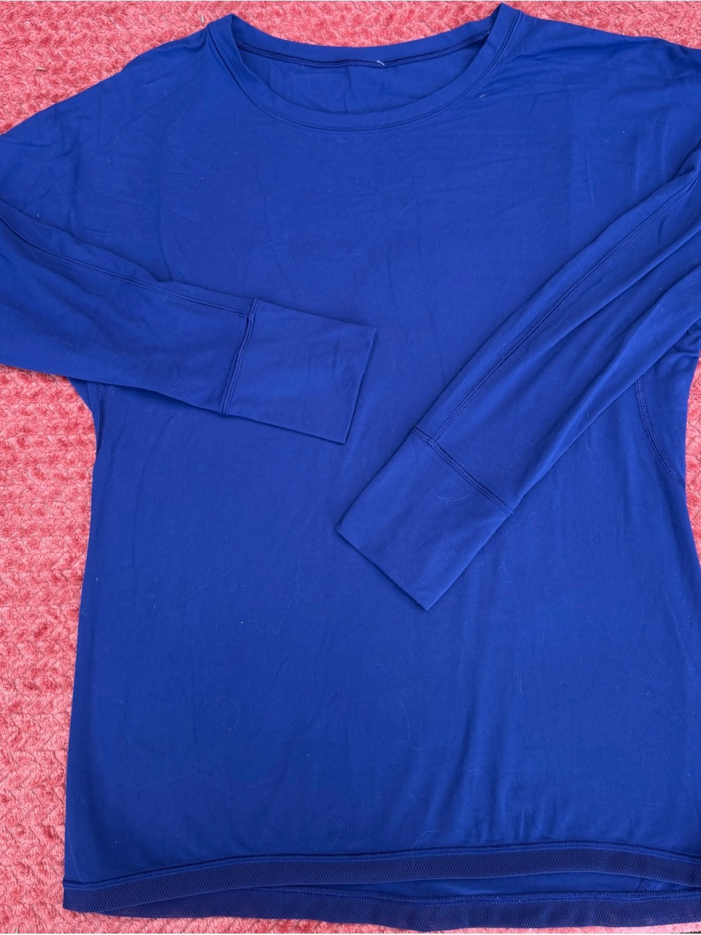 Long sleeved Lululemon shirt royal blue size 6